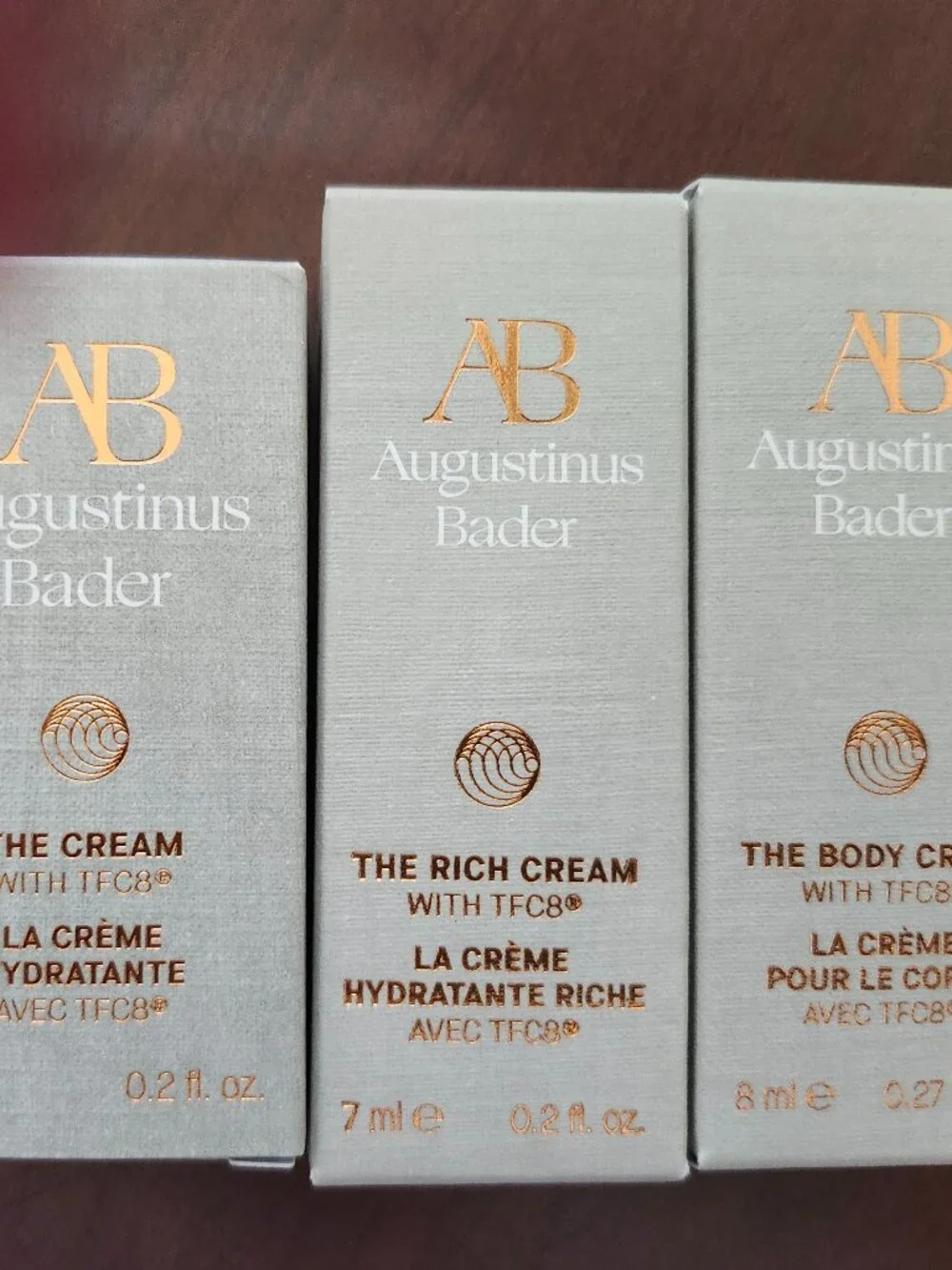 Augustinus Bader The Cream, The Rich Cream and the Body Cream - BNIB Travel Size